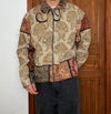 Veste en tapisserie design unique vintage fait main upcyclé retravaillé tissé taille XL n•760