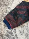 Veste en tapisserie design unique vintage fait main upcyclé retravaillé tissé taille XXL n•764