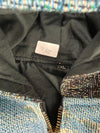 Veste en tapisserie design unique vintage fait main upcyclé retravaillé tissé taille XXL n•765
