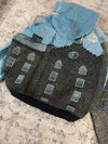 Veste en tapisserie design unique vintage fait main upcyclé retravaillé tissé taille XXL n•765