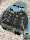 Veste en tapisserie design unique vintage fait main upcyclé retravaillé tissé taille XXL n•765