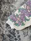 Veste en tapisserie design unique vintage fait main upcyclé retravaillé tissé taille XXL n•768