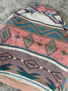 Veste en tapisserie design unique vintage fait main upcyclé retravaillé tissé taille XXL n•769