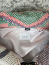 Veste en tapisserie design unique vintage fait main upcyclé retravaillé tissé taille XXL n•769