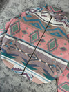 Veste en tapisserie design unique vintage fait main upcyclé retravaillé tissé taille XXL n•769