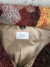 Veste en tapisserie design unique vintage fait main upcyclé retravaillé tissé taille XXL n•770