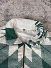 Veste en tapisserie design unique vintage fait main upcyclé retravaillé tissé taille XXL n•771