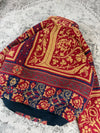 Veste en tapisserie design unique vintage fait main upcyclé retravaillé tissé taille XXL n•772