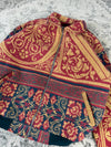 Veste en tapisserie design unique vintage fait main upcyclé retravaillé tissé taille XXL n•772