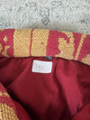 Veste en tapisserie design unique vintage fait main upcyclé retravaillé tissé taille XXL n•772