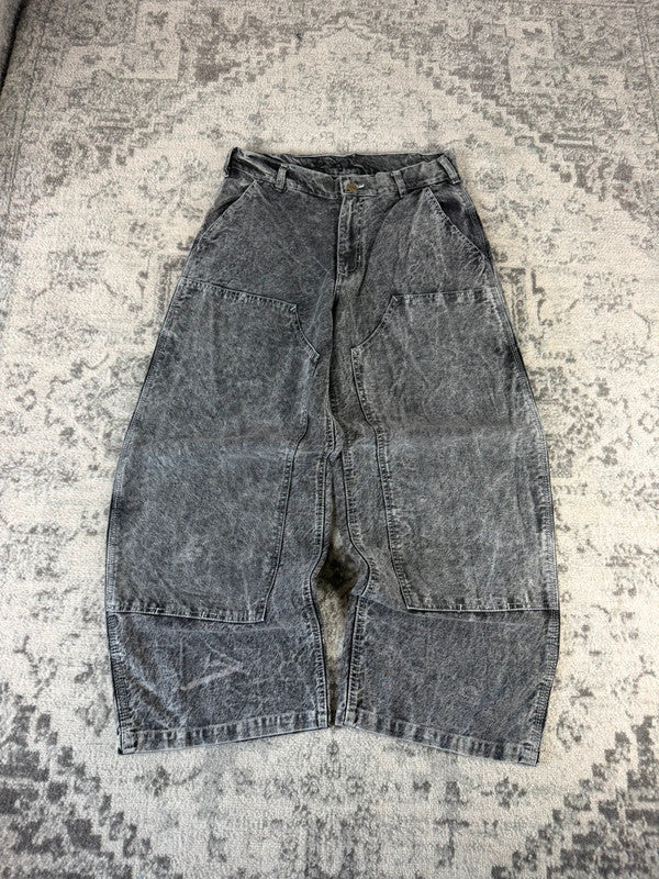 Pantalon double knee baggy jean large balloon streetwear JNCO y2k vintage hip-hop taille 32US n•789