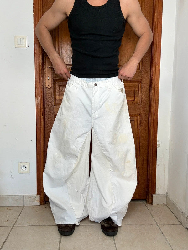 Pantalon baggy jean large Japanese balloon streetwear JNCO y2k vintage hip-hop taille 36X30 US n•788