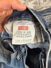 Pantalon baggy jean large Japanese balloon streetwear JNCO y2k vintage hip-hop taille 38x29US n•786