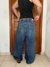 Pantalon baggy jean large Japanese balloon streetwear JNCO y2k vintage hip-hop taille 38x29US n•786