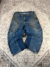 Pantalon baggy jean large Japanese balloon streetwear JNCO y2k vintage hip-hop taille 38x29US n•786