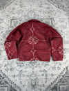 Veste en quilt crop style sportswear design unique vintage fait main upcyclé retravaillé n•803