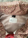 Veste en quilt crop style sportswear design unique vintage fait main upcyclé retravaillé n•802