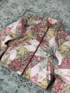 Veste en quilt crop style sportswear design unique vintage fait main upcyclé retravaillé n•805