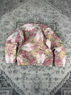 Veste en quilt crop style sportswear design unique vintage fait main upcyclé retravaillé n•805