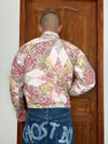 Veste en quilt crop style sportswear design unique vintage fait main upcyclé retravaillé n•805