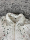Veste en quilt crop style sportswear design unique vintage fait main upcyclé retravaillé n•806