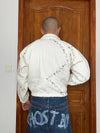 Veste en quilt crop style sportswear design unique vintage fait main upcyclé retravaillé n•806