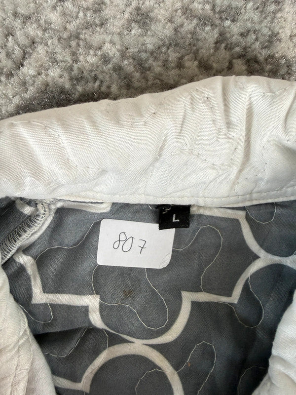 Veste en quilt crop style sportswear design unique vintage fait main upcyclé retravaillé n•807