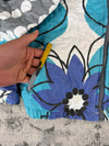 Veste en quilt crop style sportswear design unique vintage fait main upcyclé retravaillé n•807