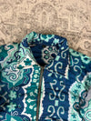 Veste en quilt crop style sportswear design unique vintage fait main upcyclé retravaillé n•808