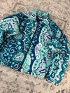 Veste en quilt crop style sportswear design unique vintage fait main upcyclé retravaillé n•811