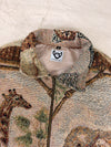Veste Harrington en tapisserie design unique fait main upcyclé retravaillé et tissé taille M n•828