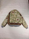 Veste Harrington en tapisserie design unique fait main upcyclé retravaillé et tissé taille S n•829