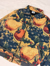 Veste Harrington en tapisserie design unique fait main upcyclé retravaillé et tissé taille L n•834