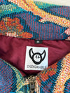 Veste Harrington en tapisserie design unique fait main upcyclé retravaillé et tissé taille M n•840