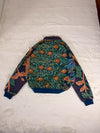 Veste Harrington en tapisserie design unique fait main upcyclé retravaillé et tissé taille M n•840