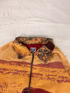 Veste Harrington en tapisserie design unique fait main upcyclé retravaillé et tissé taille XL n•843