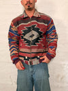 Veste Harrington en tapisserie design unique fait main upcyclé retravaillé et tissé taille S n•849