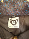 Veste Harrington en tapisserie design unique fait main upcyclé retravaillé et tissé taille XXL n•856