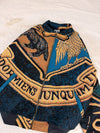 Veste Harrington en tapisserie design unique fait main upcyclé retravaillé et tissé taille L n•861