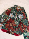 Veste Harrington en tapisserie design unique fait main upcyclé retravaillé et tissé taille XXL n•868