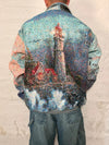Veste Harrington en tapisserie design unique fait main upcyclé retravaillé et tissé taille XXL n•869