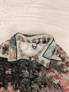 Veste Harrington en tapisserie design unique fait main upcyclé retravaillé et tissé taille L n•870