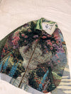 Veste Harrington en tapisserie design unique fait main upcyclé retravaillé et tissé taille L n•871