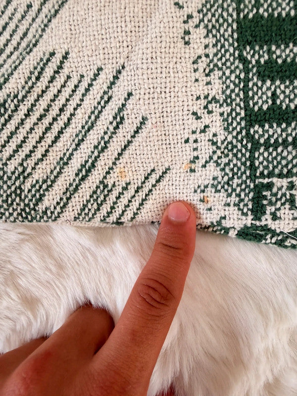Veste Harrington en tapisserie design unique fait main upcyclé retravaillé et tissé taille L n•872