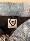 Veste Harrington en tapisserie design unique fait main upcyclé retravaillé et tissé taille XXL n•875
