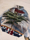 Veste Harrington en tapisserie design unique fait main upcyclé retravaillé et tissé taille M n•894