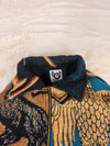 Veste Harrington en tapisserie design unique fait main upcyclé retravaillé et tissé taille S n•906