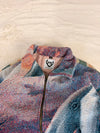 Veste Harrington en tapisserie design unique fait main upcyclé retravaillé et tissé taille S n•907