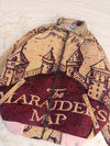 Veste Harrington en tapisserie design unique fait main upcyclé retravaillé et tissé taille S n•908