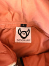 Veste à capuche en tapisserie design unique fait main upcyclé retravaillé et tissé taille L n•919